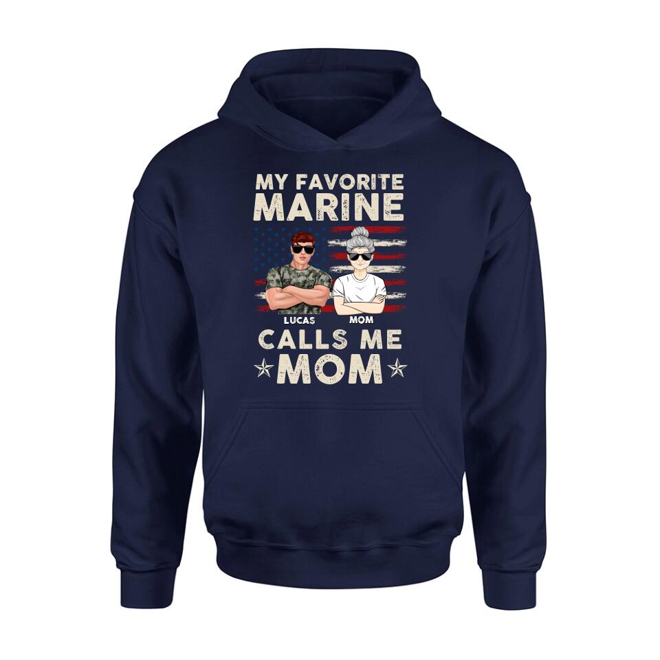 My Favorite Marine Calls Me Mom — Personalized T-Shirt