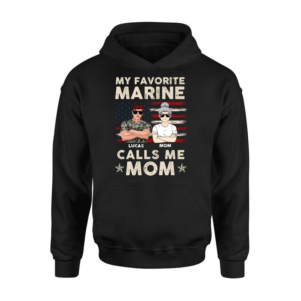 My Favorite Marine Calls Me Mom — Personalized T-Shirt